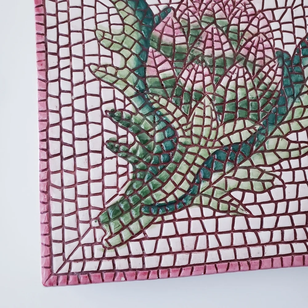 Pier 1 Artichoke Mosaic Ceramic Trivet